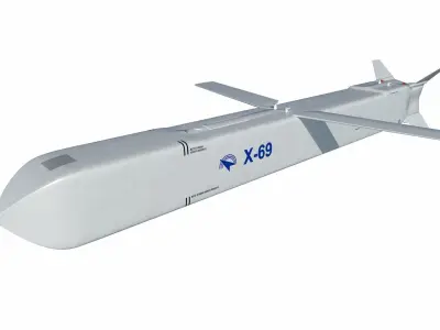 Kh-69 - X-69 stealth cruise missile 3D model