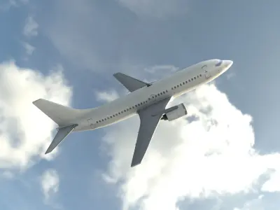 Aeroplane 3d Model Low-poly 3D model