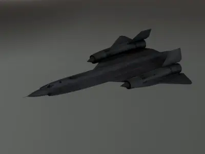 Lockheed YF-12 Low-poly 3D model