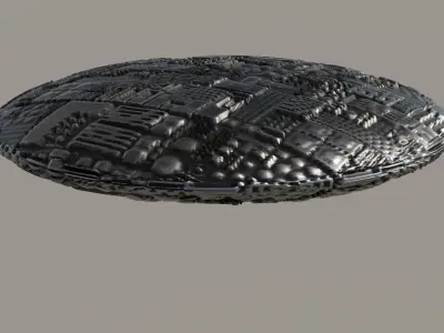 UFO 3D MODEL Low-poly 3D model