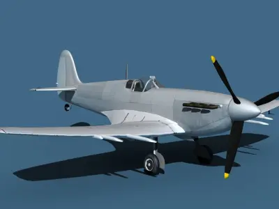Supermarine Spitfire Mk5C V00 3D model