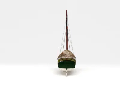 3D Ottoman Boat model 3D model