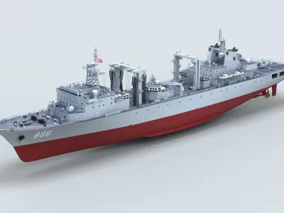 Chinese Navy Type 903  Auxiliary Ship 3D model