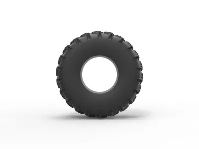 Low pressure tire 7 Scale 1 to 25 3D print model