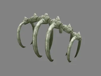 Animal  skeleton - Dinosaur bones Low-poly 3D model
