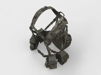 tactical vest 03 3D model
