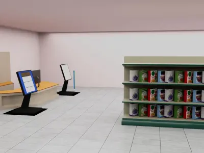 Shopping store 3D model