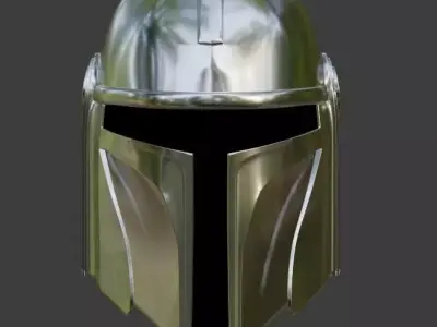 Mandalorian Helmet Alternative Design  3D model