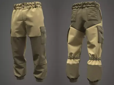 Combat Pants Gorka - Marvelous Designer 3D model