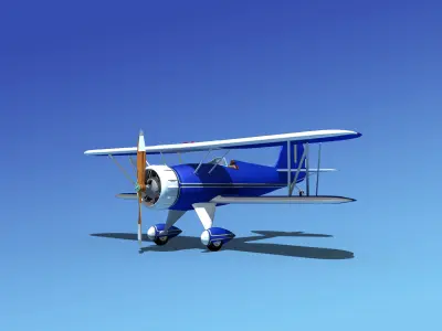 Waco YMF-5 V09 3D model