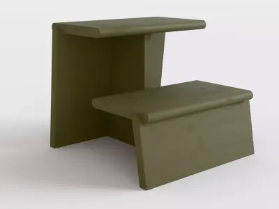 Jut Step Stool Free 3D model