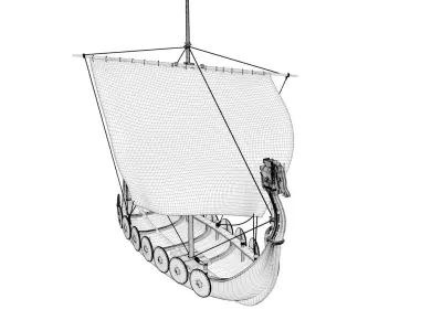 Viking Boat 3D model