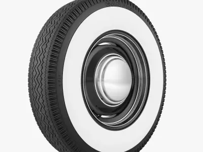 Steel Wheel Tire Garfield 3D model