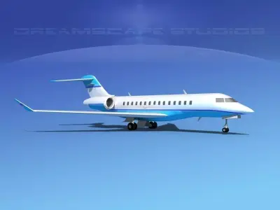 Bombardier Global 5000 V14 3D model