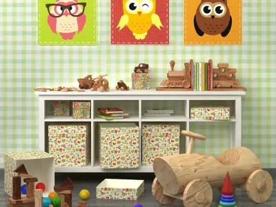 Decorative set for child 1 3D model