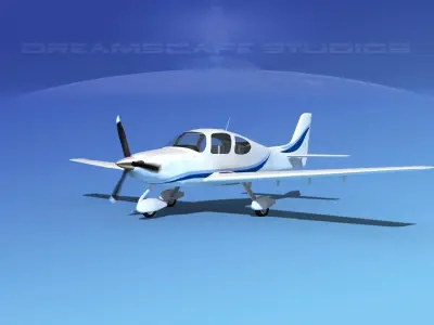 Cirrus SR22 V04 3D model