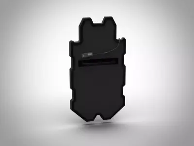 Knight ballistic shield Low-poly 3D model