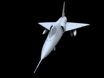 Convair F-106A Delta Dart Free low-poly 3D model
