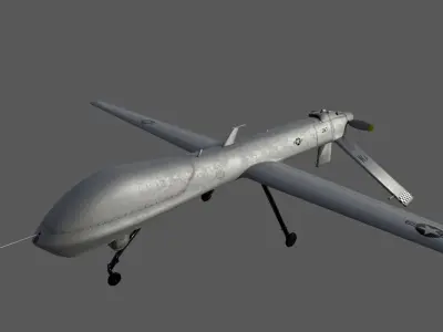 MQ-1A Predator UAV Low-poly 3D model
