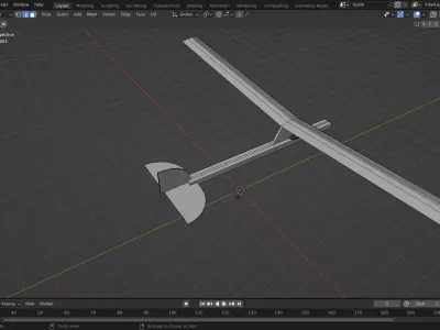 model plane glider Free 3D print model