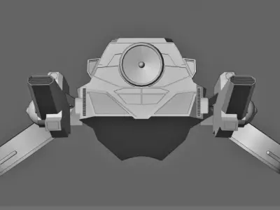 Flying car R187 aka futurecar 3D model