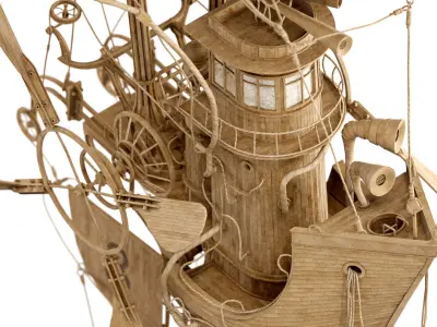 The Captain steampunk sculpture by Daniel Agdag 3D model