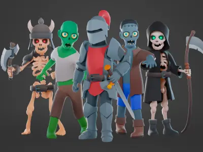 Dark Valley Low-poly 3D model