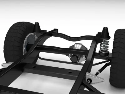 Simple Offroad Chassis 3D model