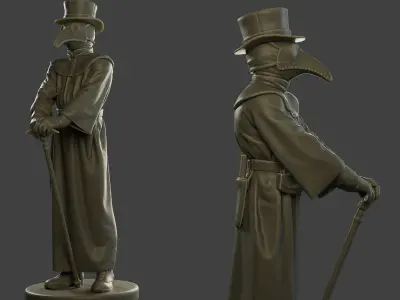 Hans Plague Doctor PDS001 3D print model