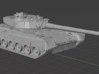 Object 292 T80 Soviet Union Free 3D print model