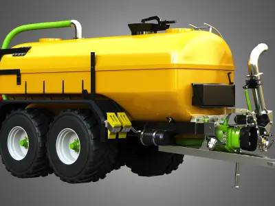 Zunhammer Liquid Manure Transport Trailer 3D model