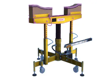 UAV Aircraft Tripod Jack  Low-poly 3D model