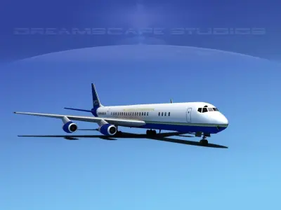 Douglas DC-8-63 Air Charter Intl 2 3D model