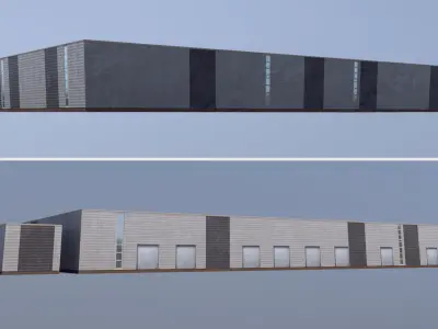 Arlanda Schenker Logistics Low-poly 3D model