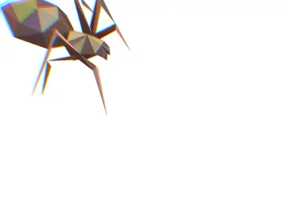 Animated Spider LowPoly Art Insect Low-poly 3D model