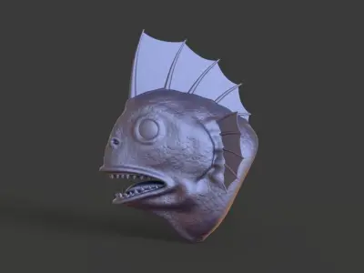 HEAD-R2 high poly sculpt  3D model