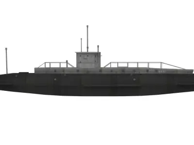 B11 Submarine 3D Model 3D model