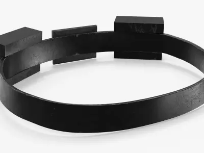 Darth Vader Belt with Electronic Modules 3D model