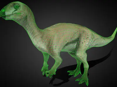 Hypsilophodon Foxii Low-poly 3D model