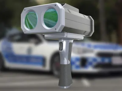 LIDAR Police Speed Gun 3D model