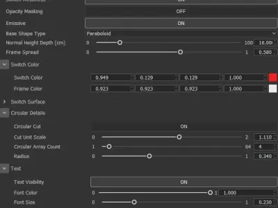 Switch Maker - Procedural Substance Decal Generator Low-poly 3D model