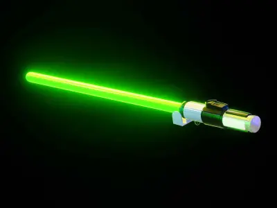 Yoda Lightsaber 3D model