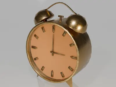 clock  Low-poly 3D model
