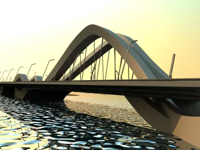 Sheikh Zayed Bridge 3D model