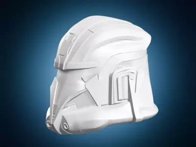 Star Wars Clone Trooper Helmet Sculpture 3D print model