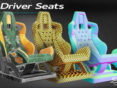 DriverSeat05 Free low-poly 3D model