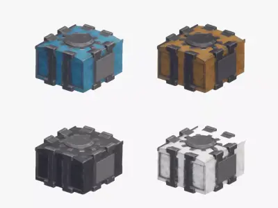 Cargo Volume Low-poly 3D model