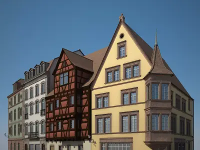 Medieval Houses IV 3D model