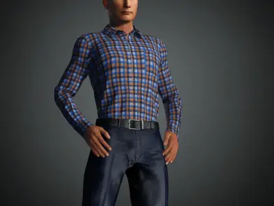 Vladimir Poutine Russian President Character Blender Iclone Low-poly 3D model