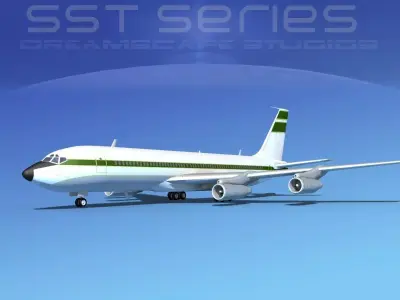 Boeing 707-320 SS Corporate 1 3D model